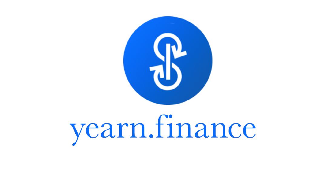 year.finance logó és yearn.finance felirat.
